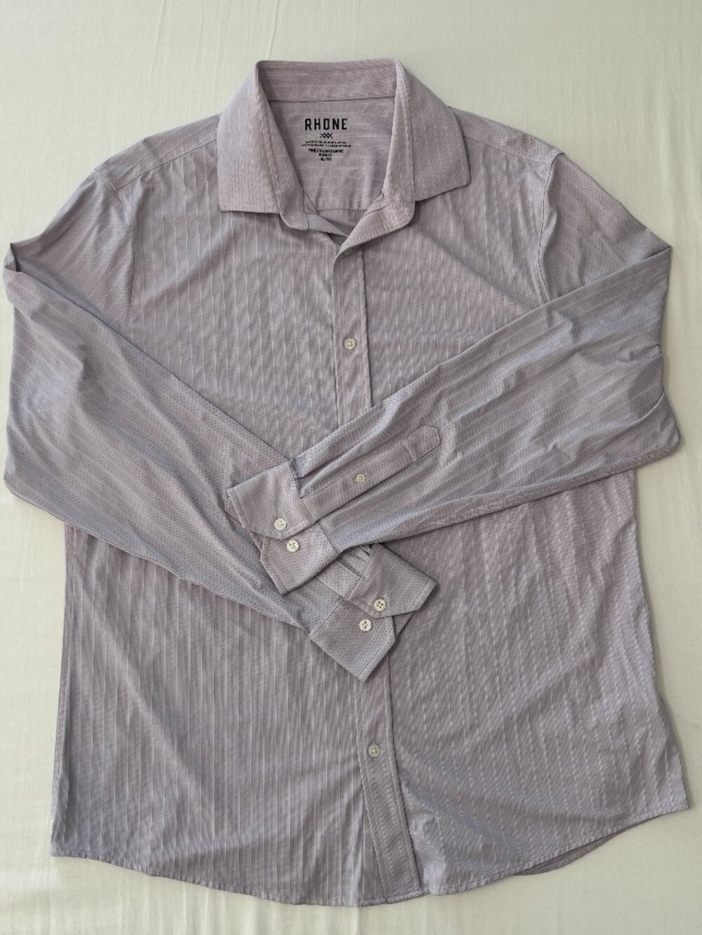 RHONE Men's Commuter Slim Fit Performance Button-Up Shirt